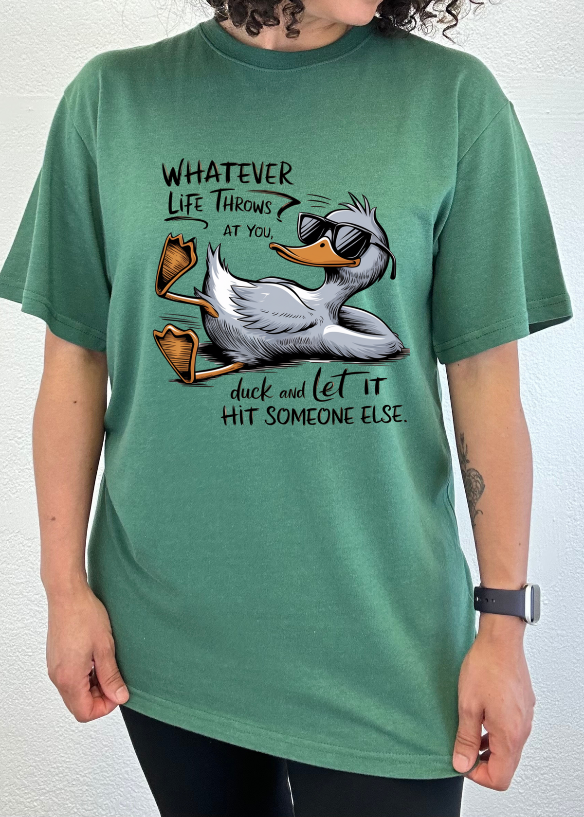 Funny Graphic T-Shirt – Unisex, Bamboo Cotton, Whatever Life Throws