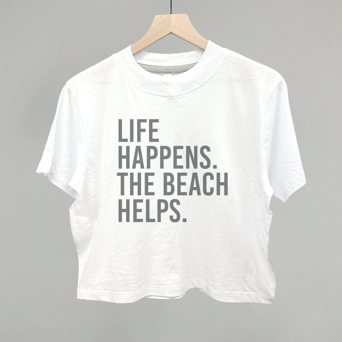 Beach Graphic Tee & Sweatshirt – Unisex, Life Happens The Beach Helps