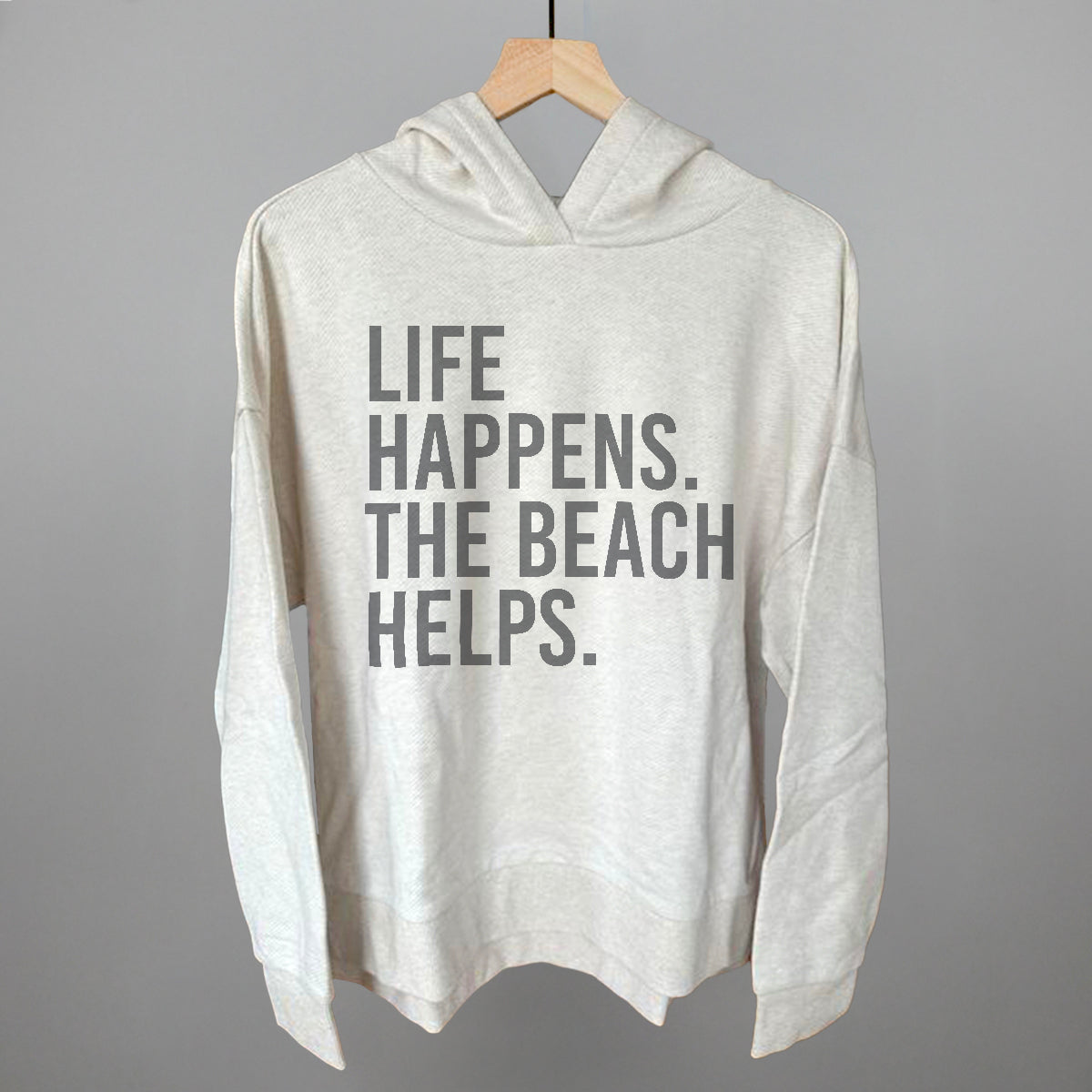 Beach Graphic Tee & Sweatshirt – Unisex, Life Happens The Beach Helps