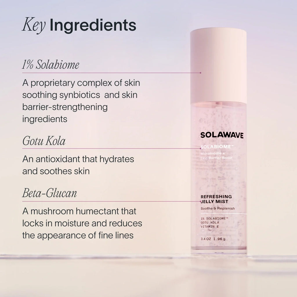 Probiotic Face Mist – Refreshing Jelly Spray, Solawave Solabiome