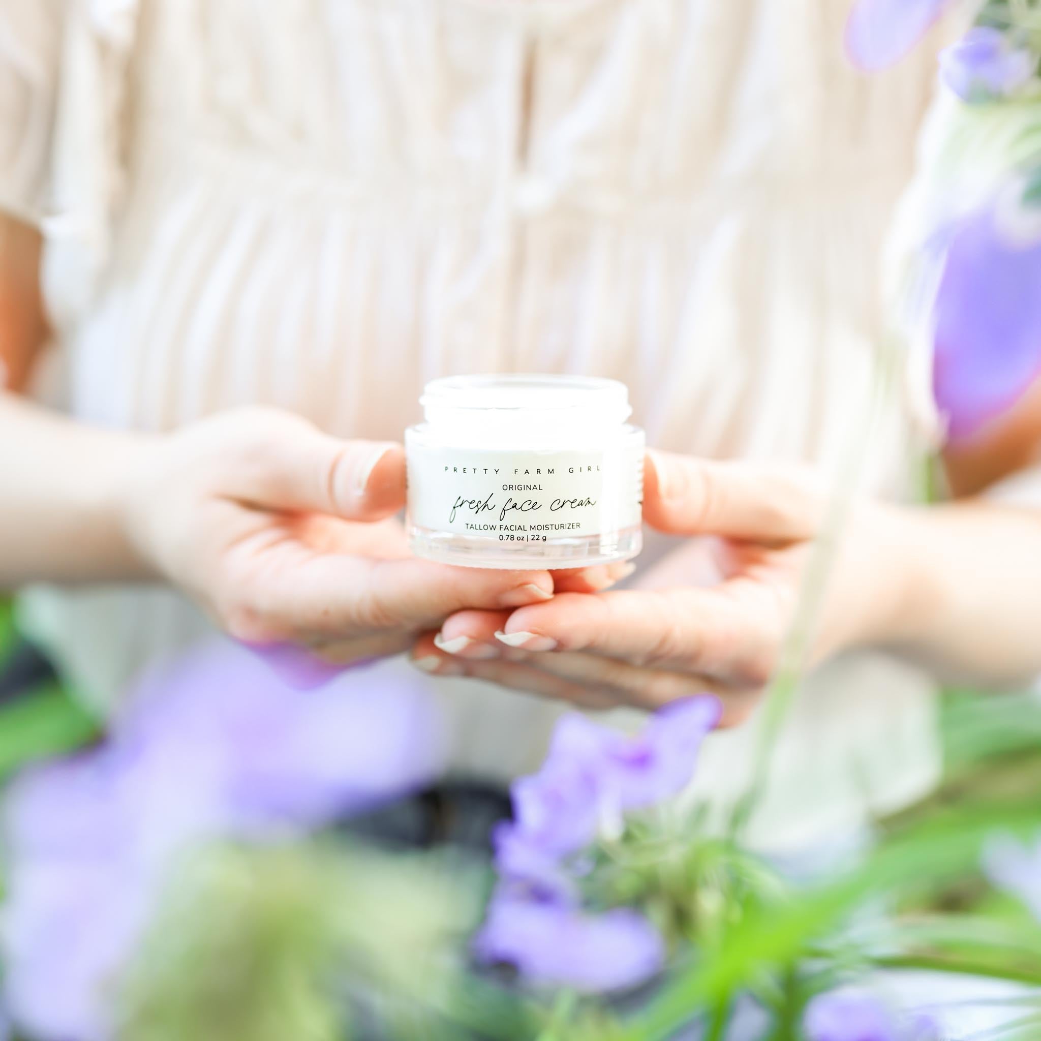 Anti-Aging Face Cream – Tallow Moisturizer, 0.78 oz Glass Jar